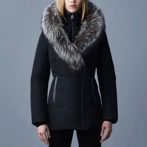 MACKAGE ADALI Down coat silver Fox Fur